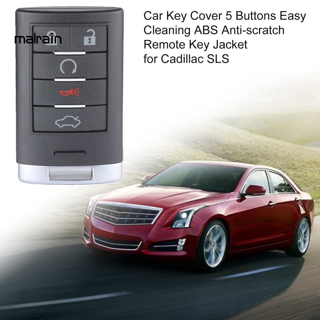 Vỏ Bảo Vệ Chìa Khóa Xe Hơi 5 Nút Bấm Chắc Chắn Dành Cho Cadillac SLS