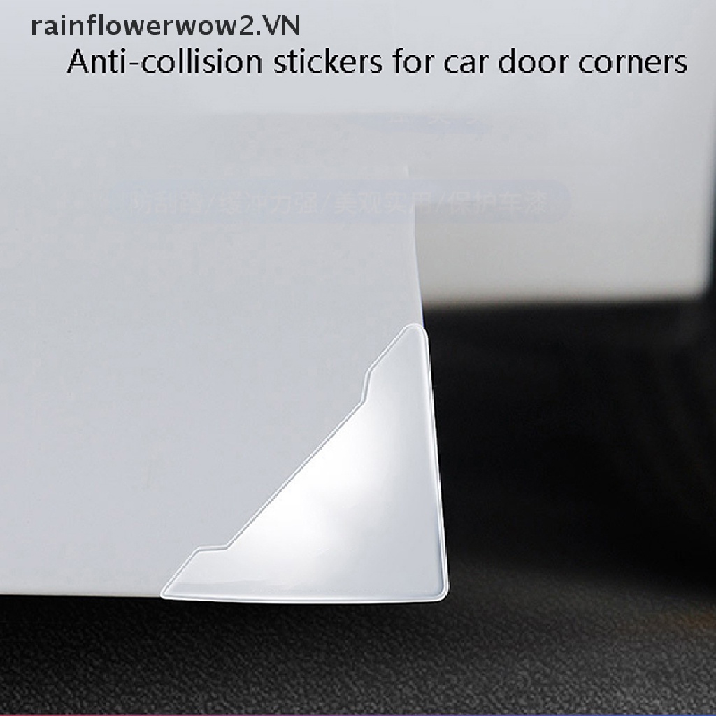 Miếng Bọc Góc Cửa Xe Hơi Bằng Silicon Trong Suốt Chống Va Chạm Tiện Dụng