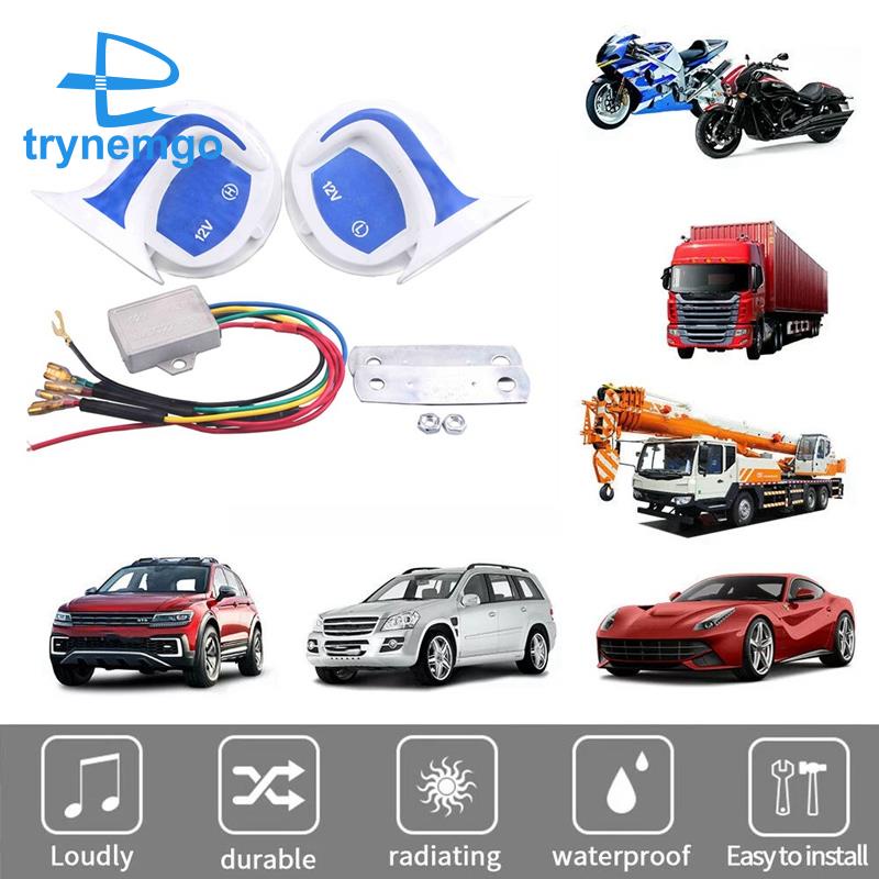 Còi Báo Động 115DB 12V Âm Thanh Lớn Chuyên Dụng Cho Xe Hơi / Tàu Thuyền