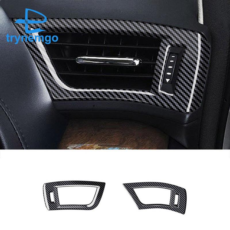 Khung Viền Máy Điều Hòa Xe Hơi Bằng ABS Họa Tiết Sợi Carbon Cho Toyota Alphard 2015-2020 RHD