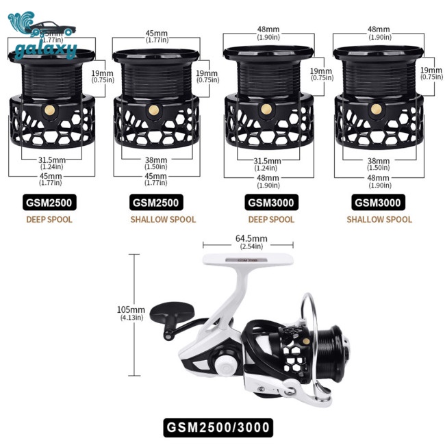 Galaxy Máy Câu Cá 5.5: 1 7kg Max Drag 7 + 1bb Chuyên Nghiệp