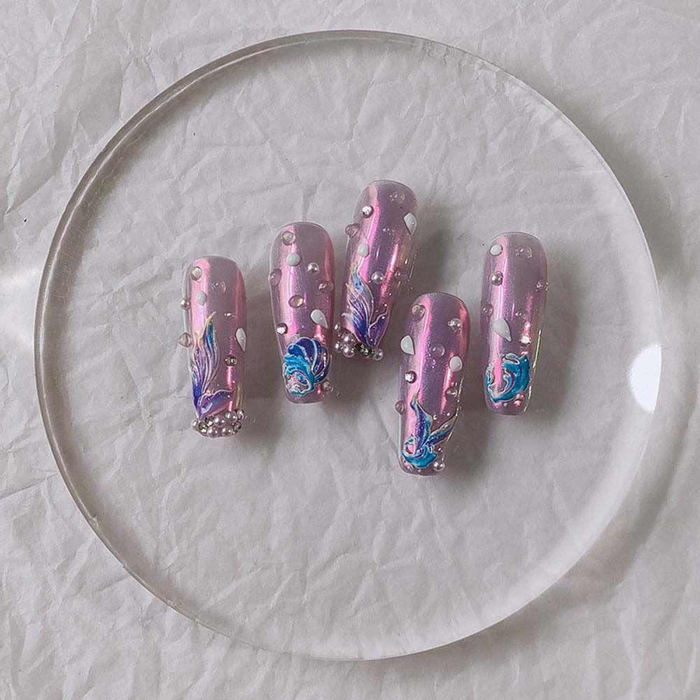 Miếng Dán Trang Trí Móng Tay Tự Dính Họa Tiết Hoạt Hình Dễ Thương