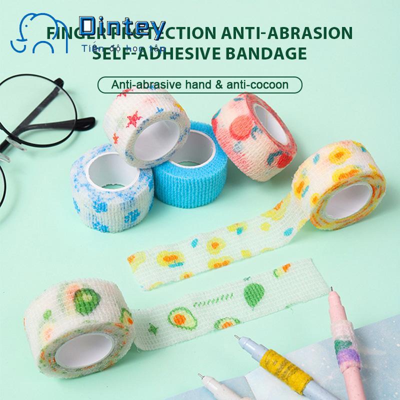 ✍mujicici✍Cuộn Băng quấn ngón tay co giãn nhiều màu sắc dễ thương cho học sinh