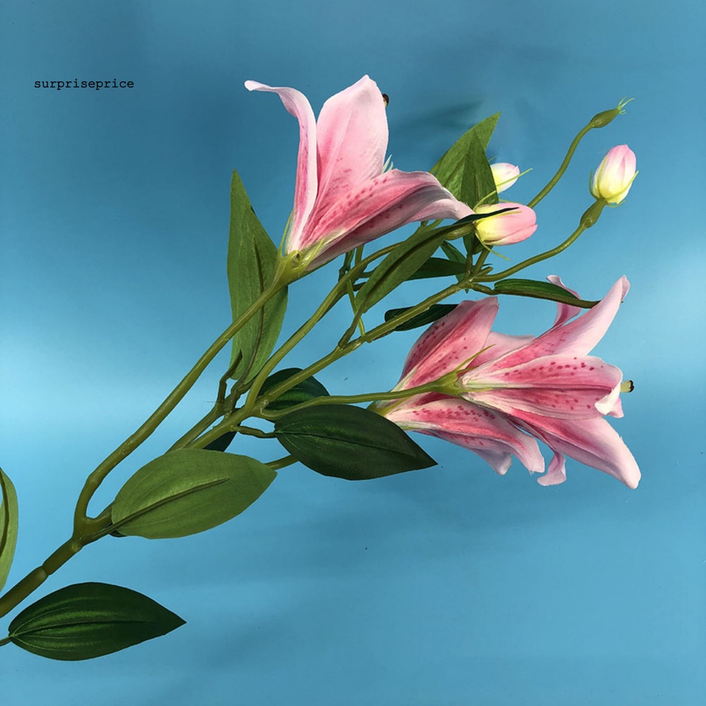 Cành Hoa Lily Giả 6 Bông An Toàn Cho Lễ Phục Sinh