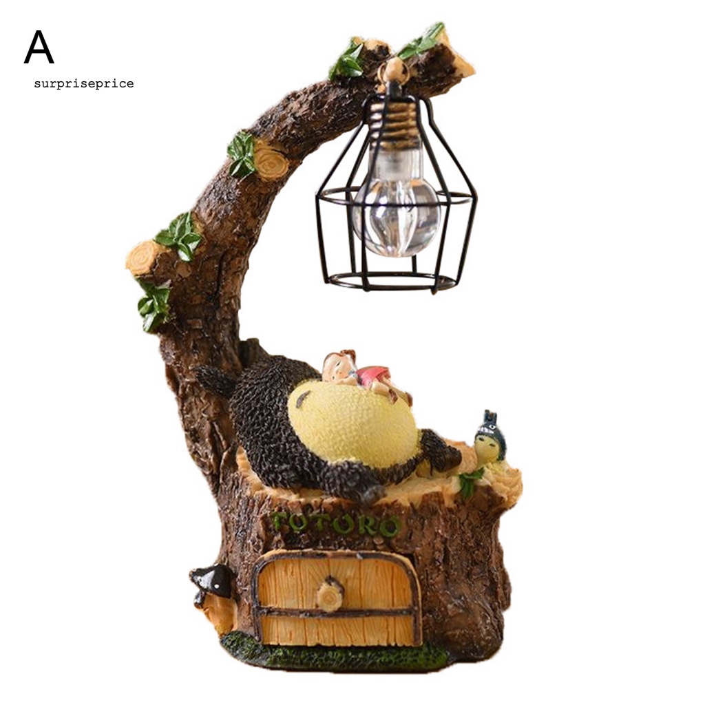 Đèn Ngủ LED Bằng Nhựa Resin Hình Hoạt Hình Totoro Dễ Thương Trang Trí Nhà Cửa