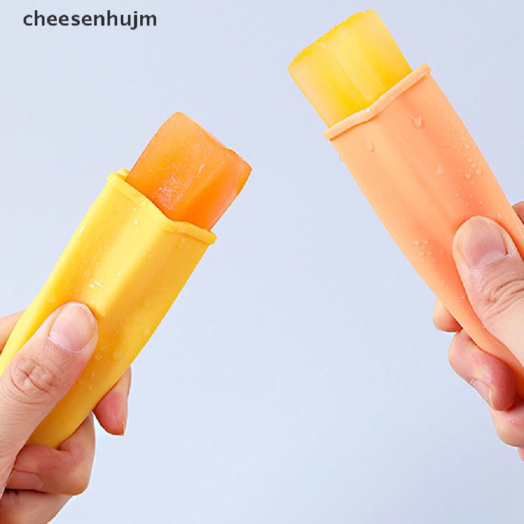 Set 4 Khuôn Silicon Làm Kem Que Tiện Dụng