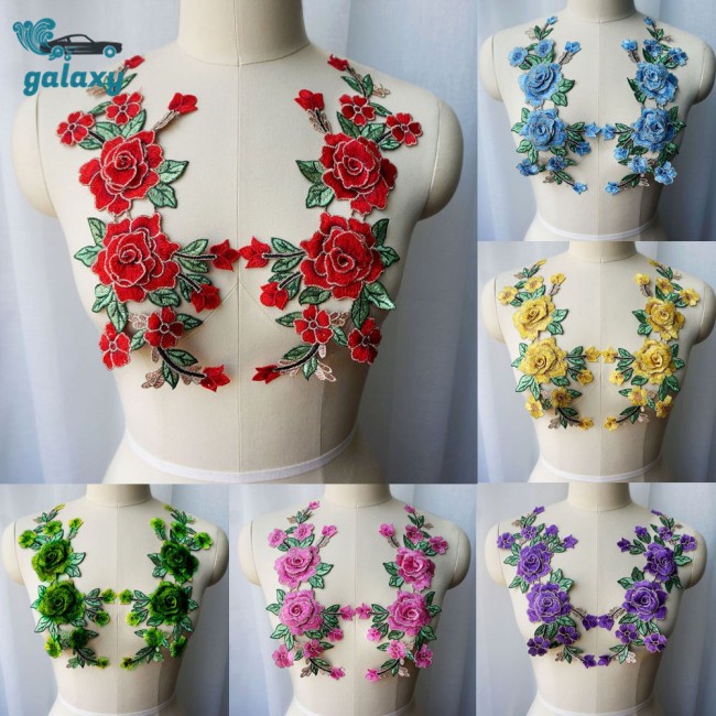 Galaxy Miếng Vải Ren Thêu Hoa Hồng 3D 2