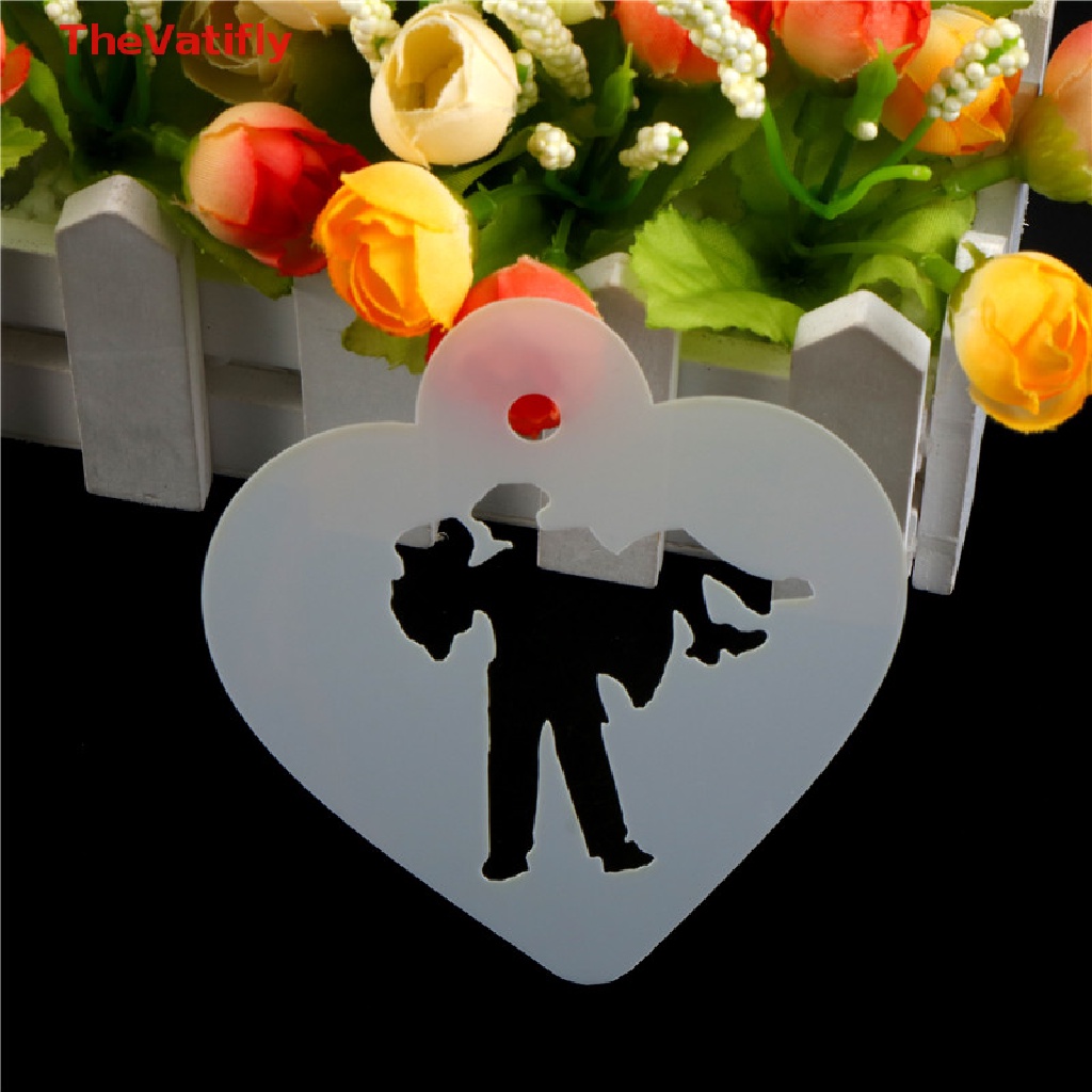 [Thevalifly] Khuôn Mẫu Trang Trí Bánh Cưới Hình Cặp Đôi Đáng Yêu
