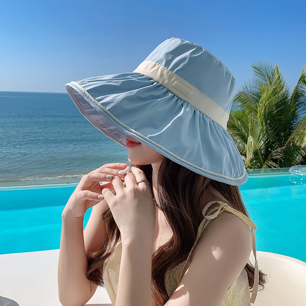 Nón Vành Tròn Màu Trơn Thời Trang Cho Nữ