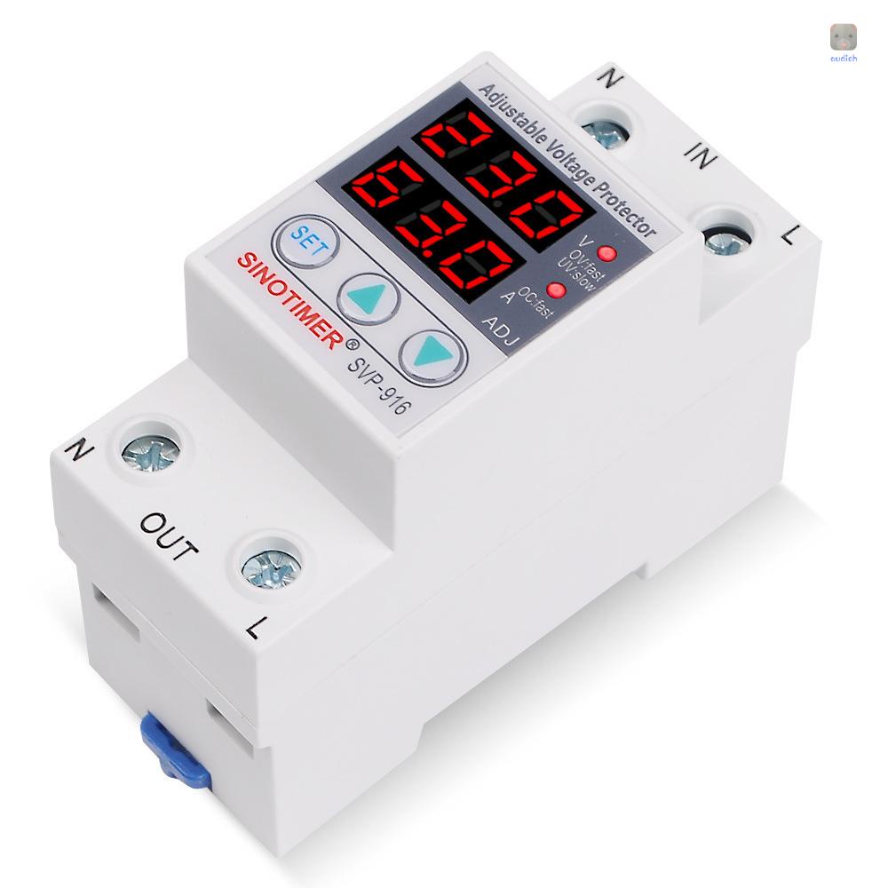 Thiết Bị Bảo Vệ Điện Áp Đa Năng Có Công Tắc Kép Tự Đóng Màn Hình Hiển Thị Dưới Vôn Kế