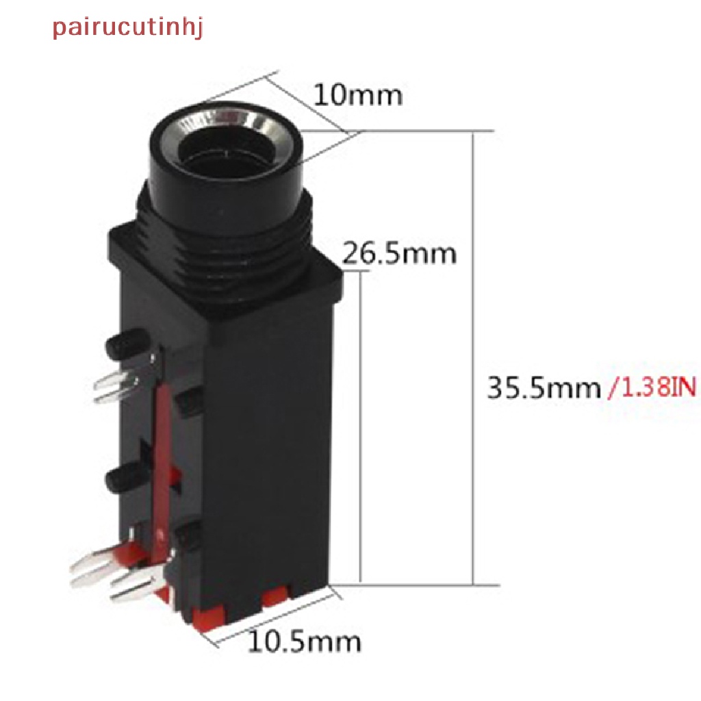 Set 2 Cặp Jack Cắm Âm Thanh 6.35mm 3Pin Chuyên Dụng Dành Cho Micro