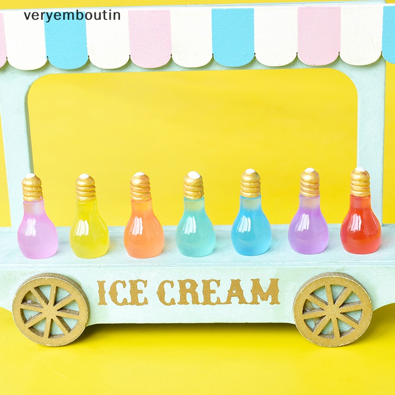 Bộ 5 Phụ Kiện Bóng Đèn Nhỏ Màu Huỳnh Quang Trang Trí Nghệ Thuật Crafg