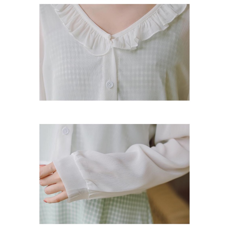 Áo Khoác cardigan chiffon Mỏng Hai Màu Sắc Thời Trang Mùa Hè Dành Cho Nữ