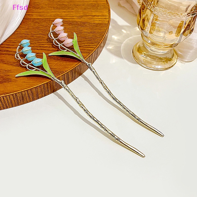 {Ffsd} Trâm Cài Tóc Hoa Lily Truyền Thống Trung Quốc Phụ Kiện Tóc Phong Cách Cổ Điển Thanh Lịch Cho Nữ * Hàng Bán Chạy