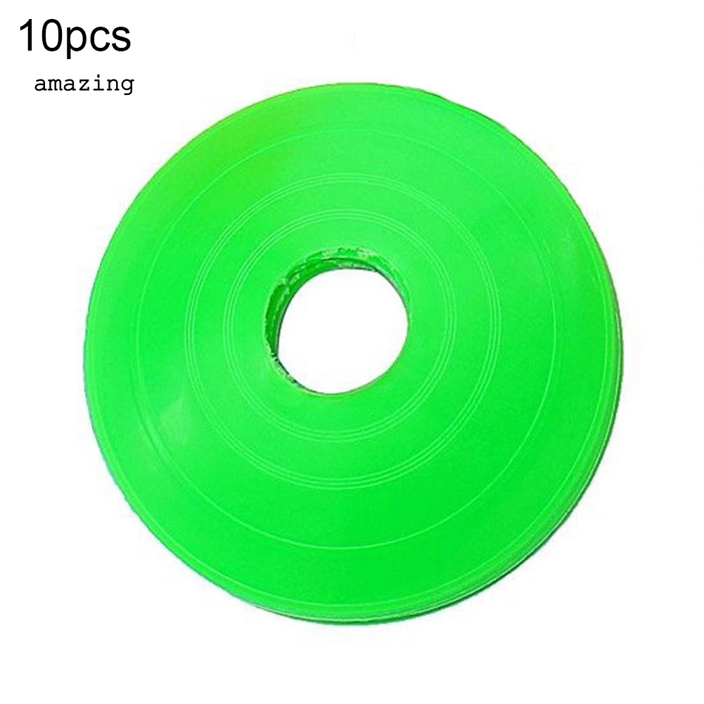 Set 10 Đĩa Đánh Dấu Cột Mốc Hình Nón Luyện Tập Đá Banh
