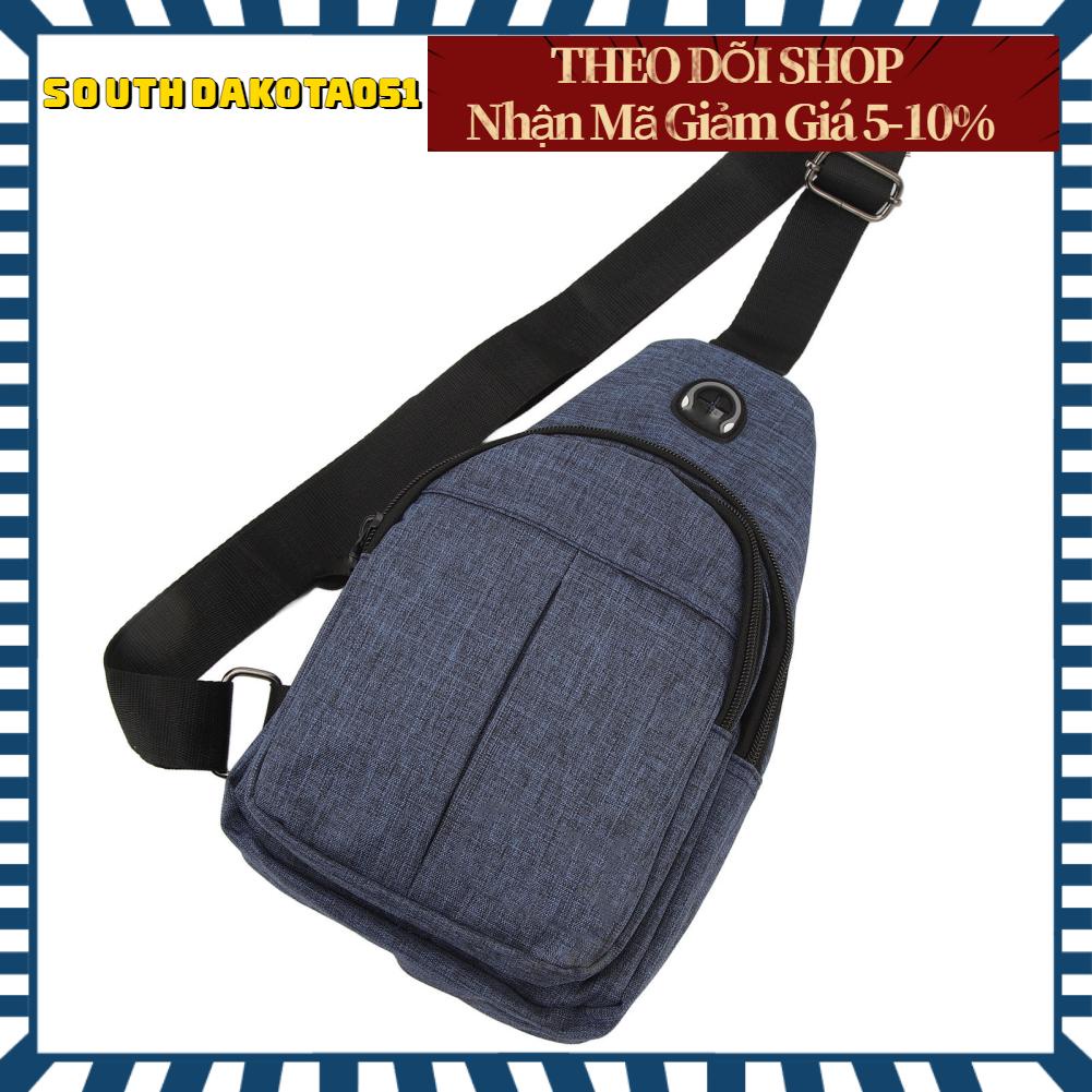 Southdakota051 Túi đeo ngực Ba lô lưu trữ đựng vải Oxford công suất lớn cho văn phòng ngoài trời