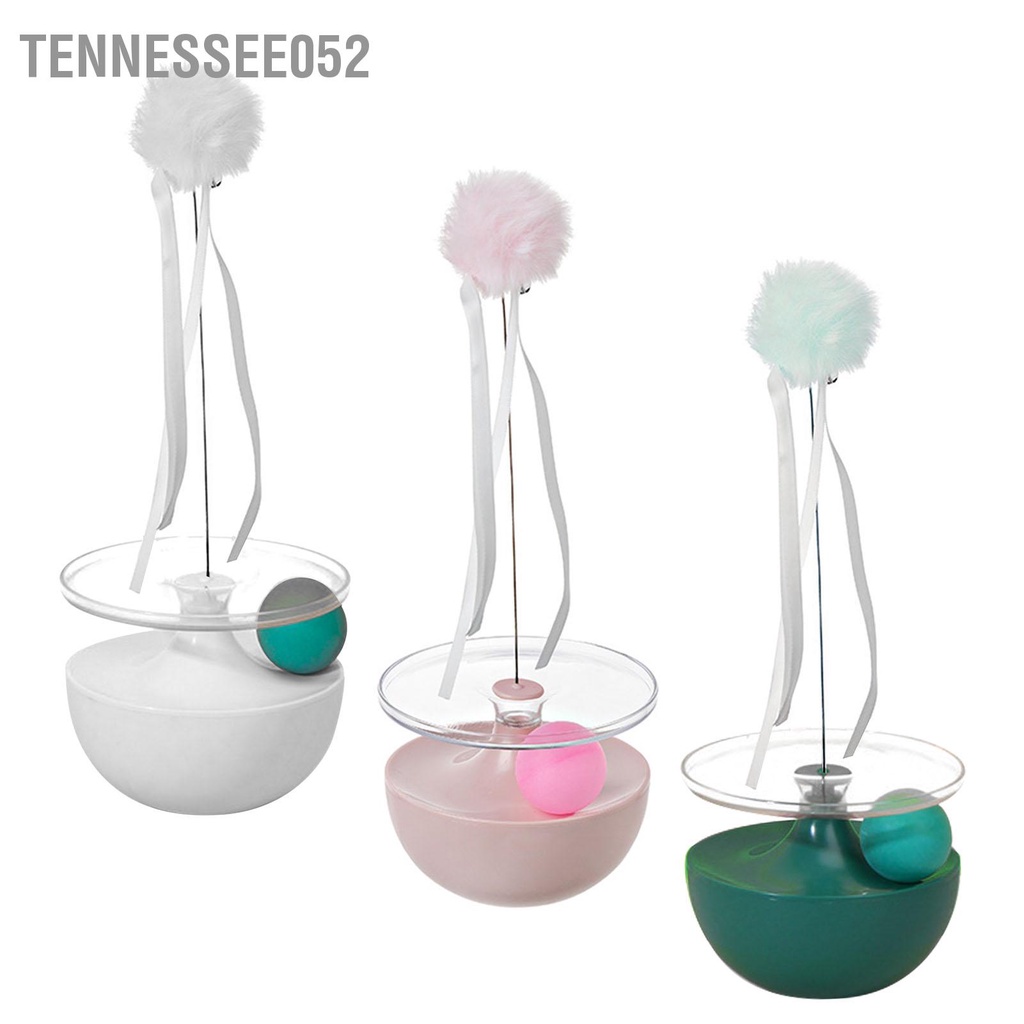 Tennessee052 Mèo Tự Chơi Teaser Wand Giảm Chán Tương Tác Cat Stick Ball Toy cho Trong Nhà