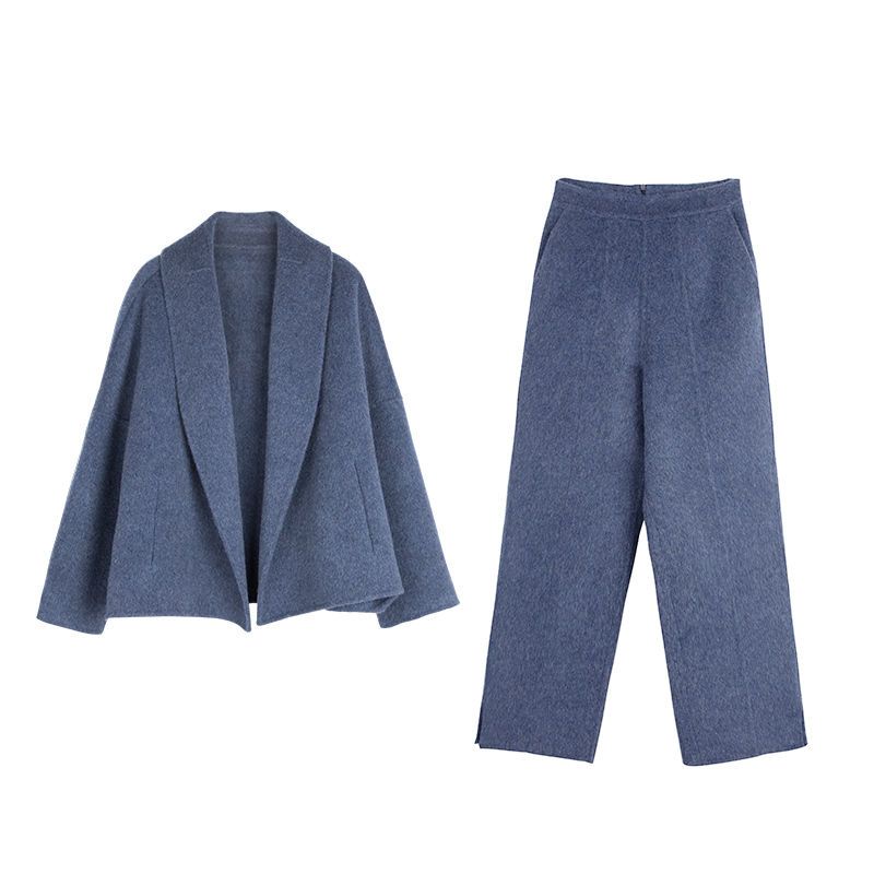 Bộ Đồ Vest Hai Món Thời Trang Thu Đông 2023 Phong Cách Hồng Kông Cổ Điển Cao Cấp Cho Nữ