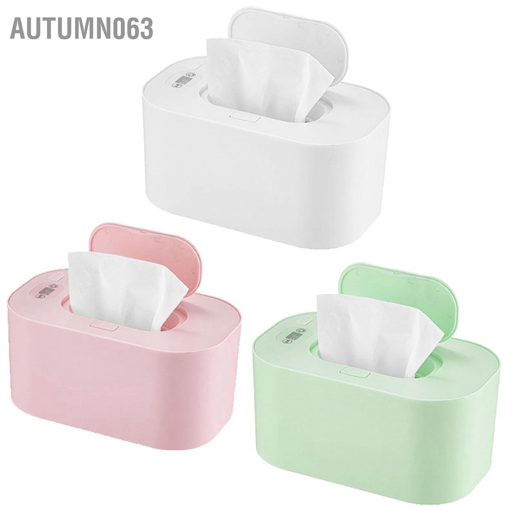 Autumn063 Baby Wipe Warmer PP Nhiệt độ có thể điều chỉnh thông minh An toàn khi sử dụng Khăn lau trẻ sơ sinh Sạc xe hơi không dây