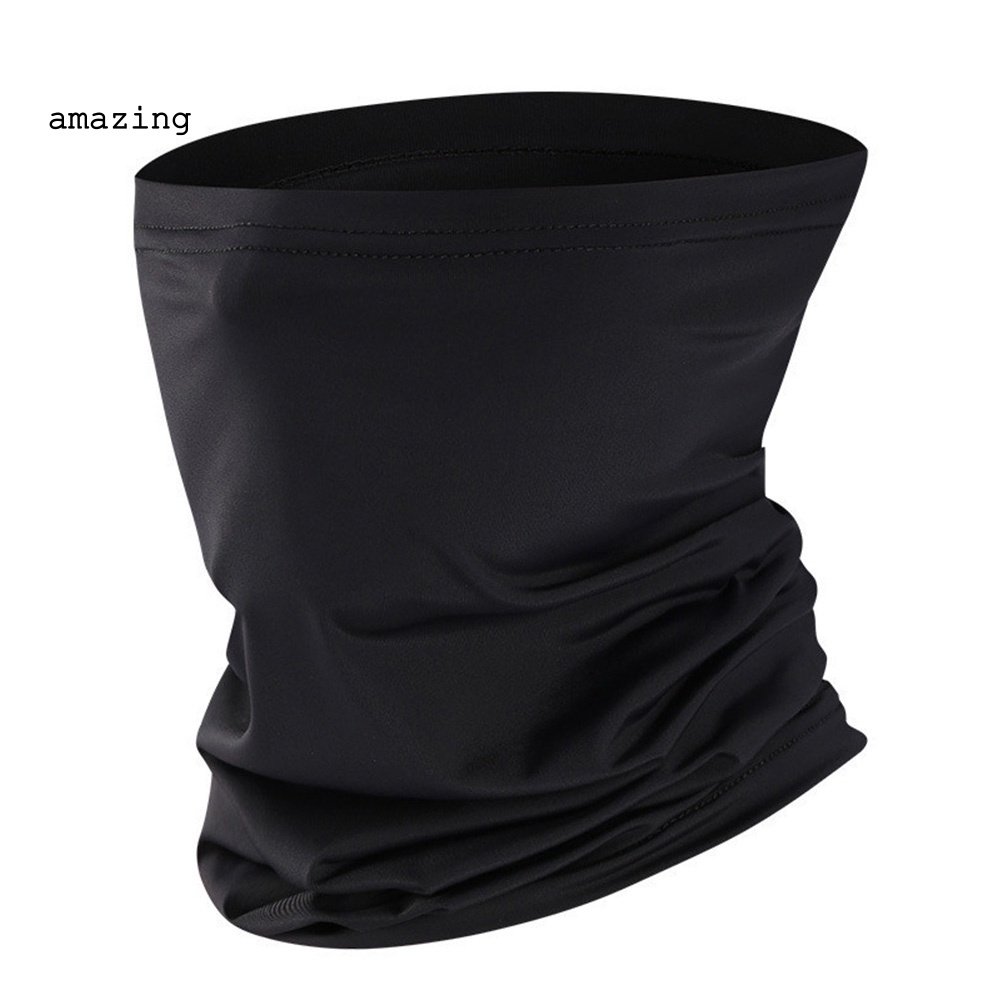 Khẩu Trang Unisex Che Phủ Cổ Chống Tia UV Chống Bụi Thoáng Khí Màu Trơn