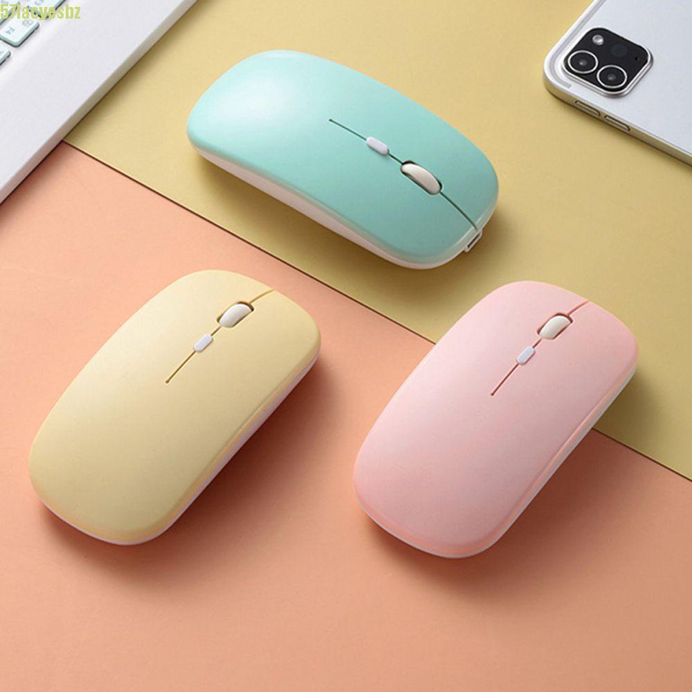 Chuột không dây Không Ồn Màu Xanh Lá Cây Siêu Mỏng Tiện Dụng Cho Laptop / Máy Tính Bảng