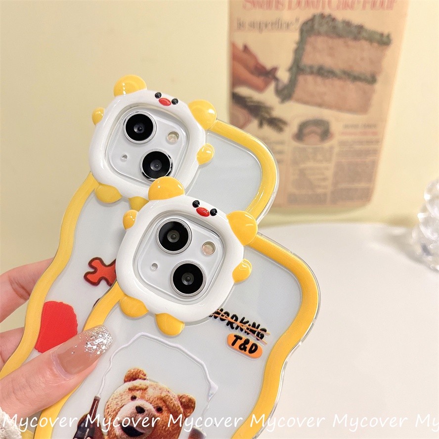 Ốp Điện Thoại Silicon Chống Sốc Họa Tiết Quái Vật Vui Nhộn Cho iPhone 11 12 13 14 Pro Max X Xr Xs 8 7 6 Plus SE 2020