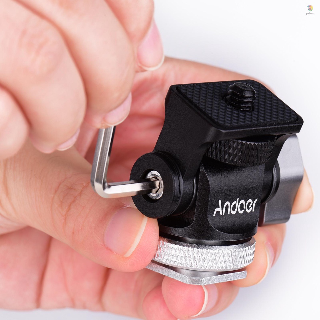 ANDOER Bộ Chuyển Đổi Gậy Ba Chân Mini Bằng Nhôm 1 / 4 Inch Có Ốc Vít Cho Camera