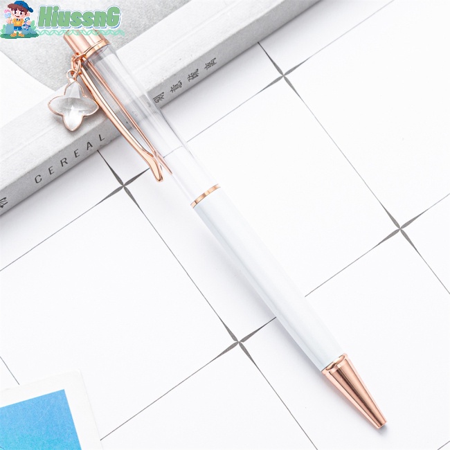 Bút Bi Rỗng Hình Cỏ Bốn Lá Nổi Cho Học Sinh Diy