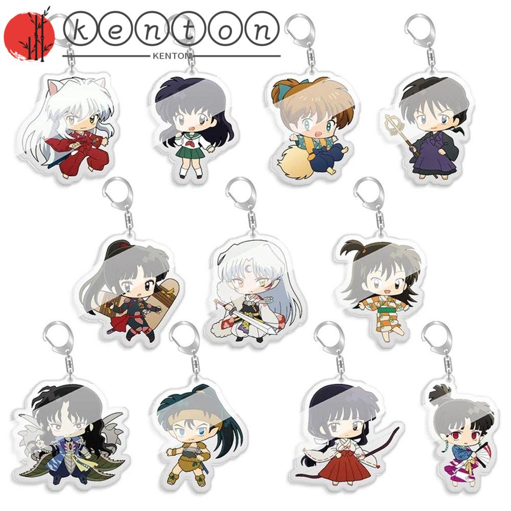 Kenton Móc Khóa Acrylic Hai Mặt Họa Tiết Hoạt Hình Anime Inuyasha