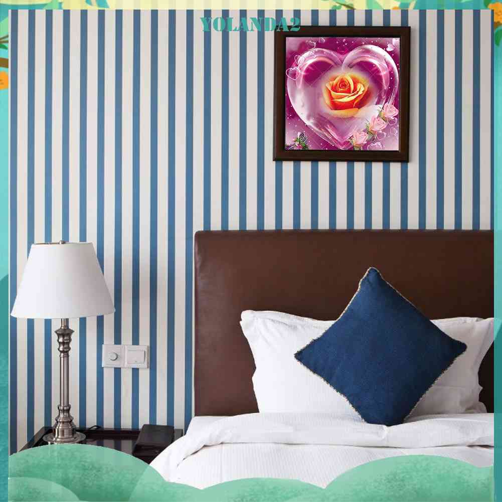 Bộ Tranh Đính Đá 5D Họa Tiết Hoa Hồng Độc Đáo DIY Dùng Trang Trí