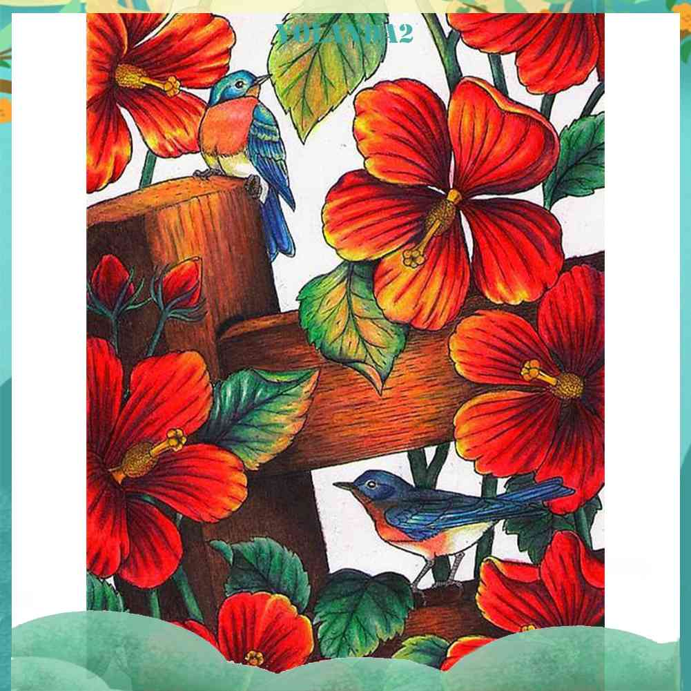 Tranh Đính Đá Kim Cương Toàn Bộ Hình Chim Chóc DIY