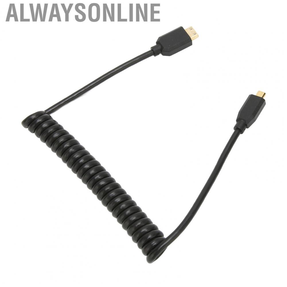 Alwaysonline Micro to Mini HD Multimedia Interface Cable 8K Cord for TV Monitors Projectors hot sale
