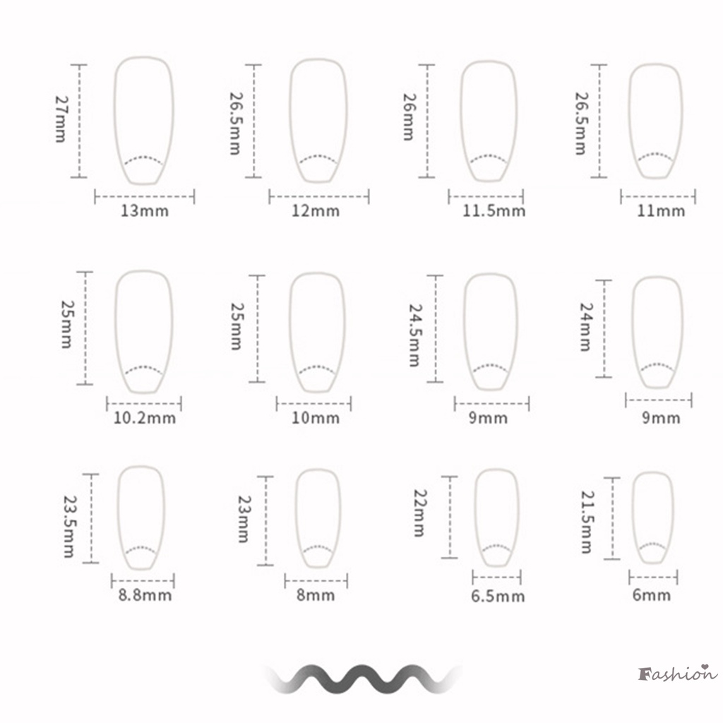 Móng Tay Giả Dài Màu Hồng Đính Kim Sa Viền Trắng Che Phủ Toàn Diện Có Thể Tái Sử Dụng