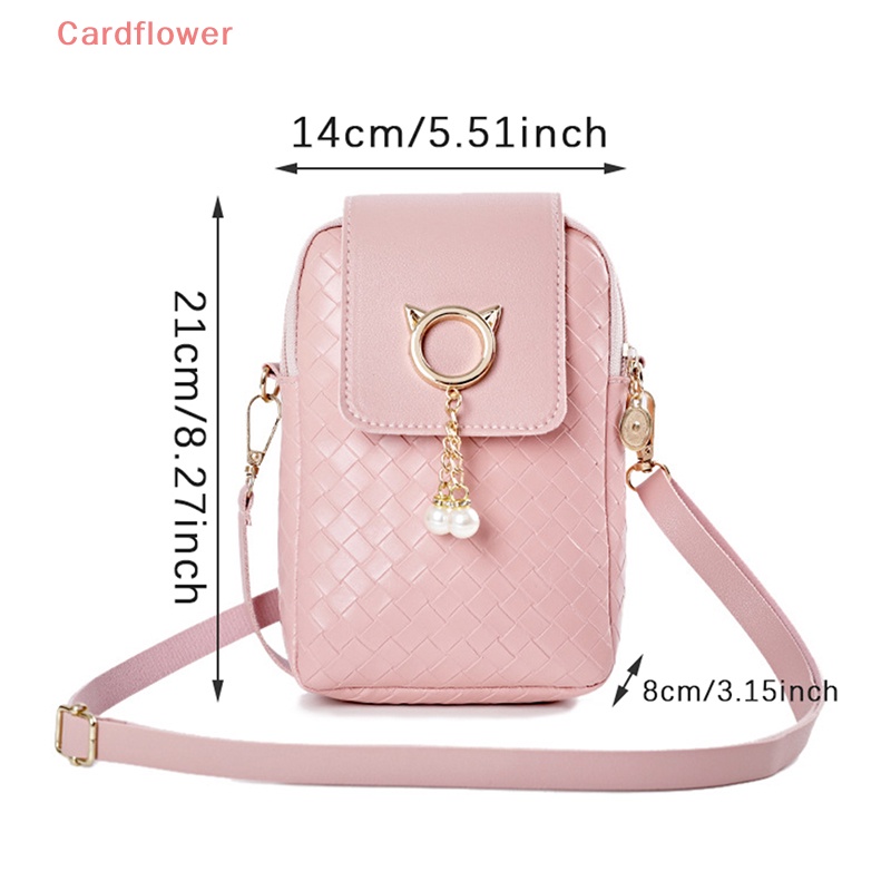 < Cardflower > Túi Đeo Vai / Đeo Chéo / Đeo Vai / Điện Thoại Mini Đính Ngọc Trai Thời Trang Xuân Hè Mới Cho Nữ