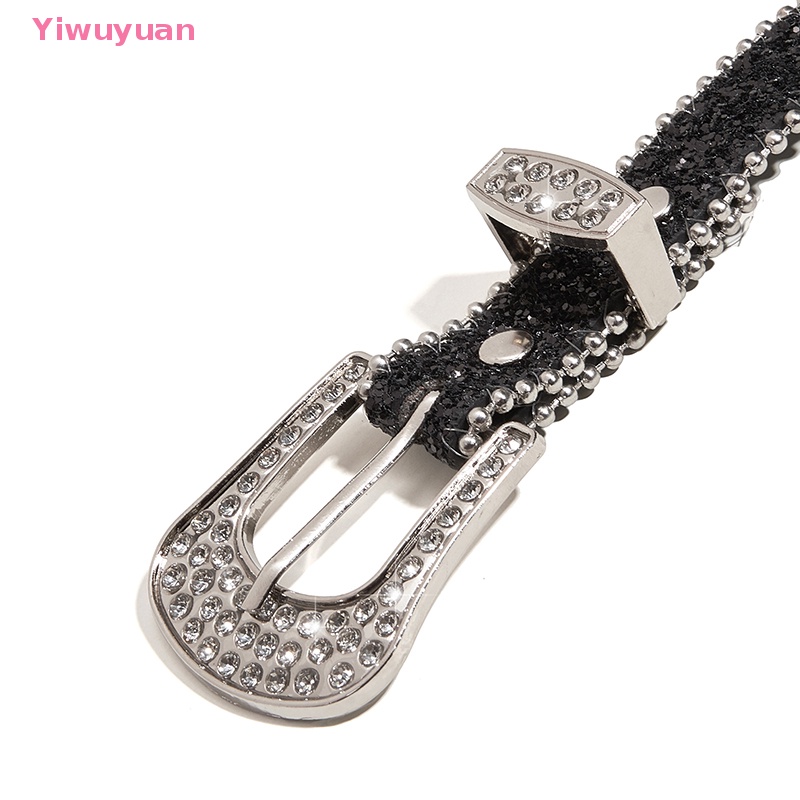 Thắt Lưng Da PU Đính Đá Phong Cách Cao Bồi Phương Tây Y2K Dành Cho Nữ