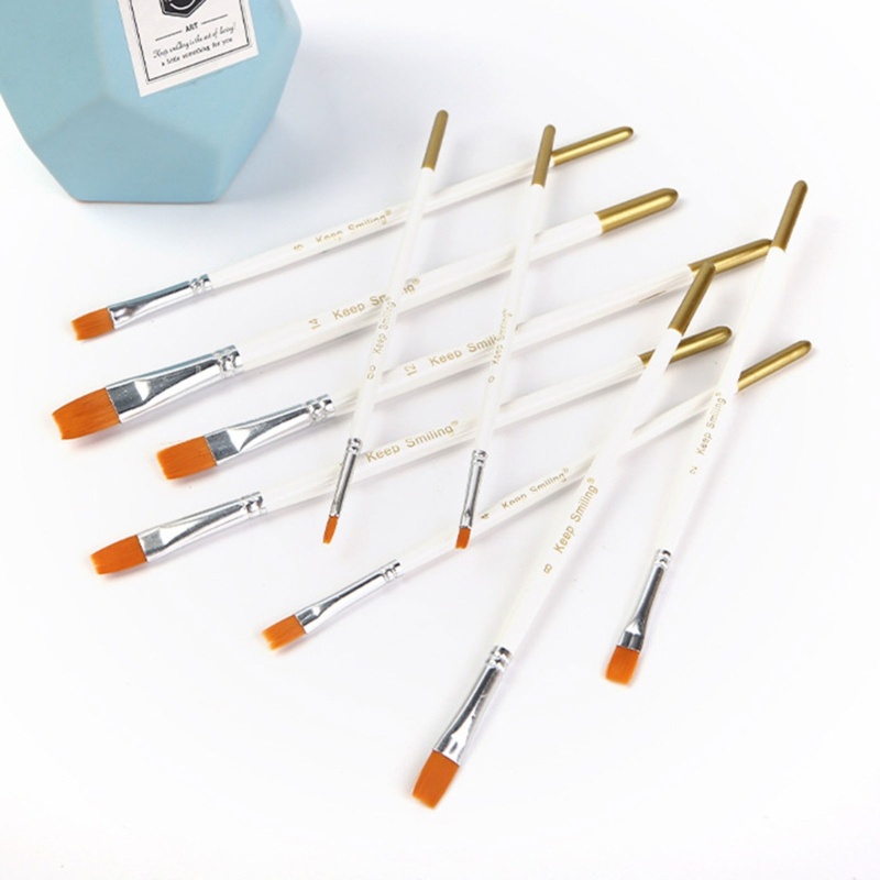 Set 9 Cọ Vẽ Màu Nước Bằng Nylon Đa Năng Tiện Dụng