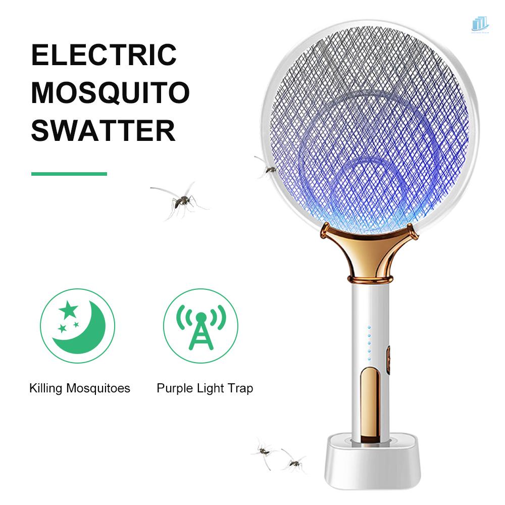 Vợt Diệt Muỗi Điện Tử 2 Trong 1 Có Thể Sạc Lại Bằng Cổng USB