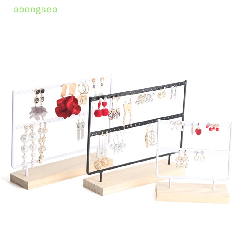 Giá Đỡ Trưng Bày Trang Sức Khuyên Tai / Vòng Tay Bằng Nhựa Tiện Dụng