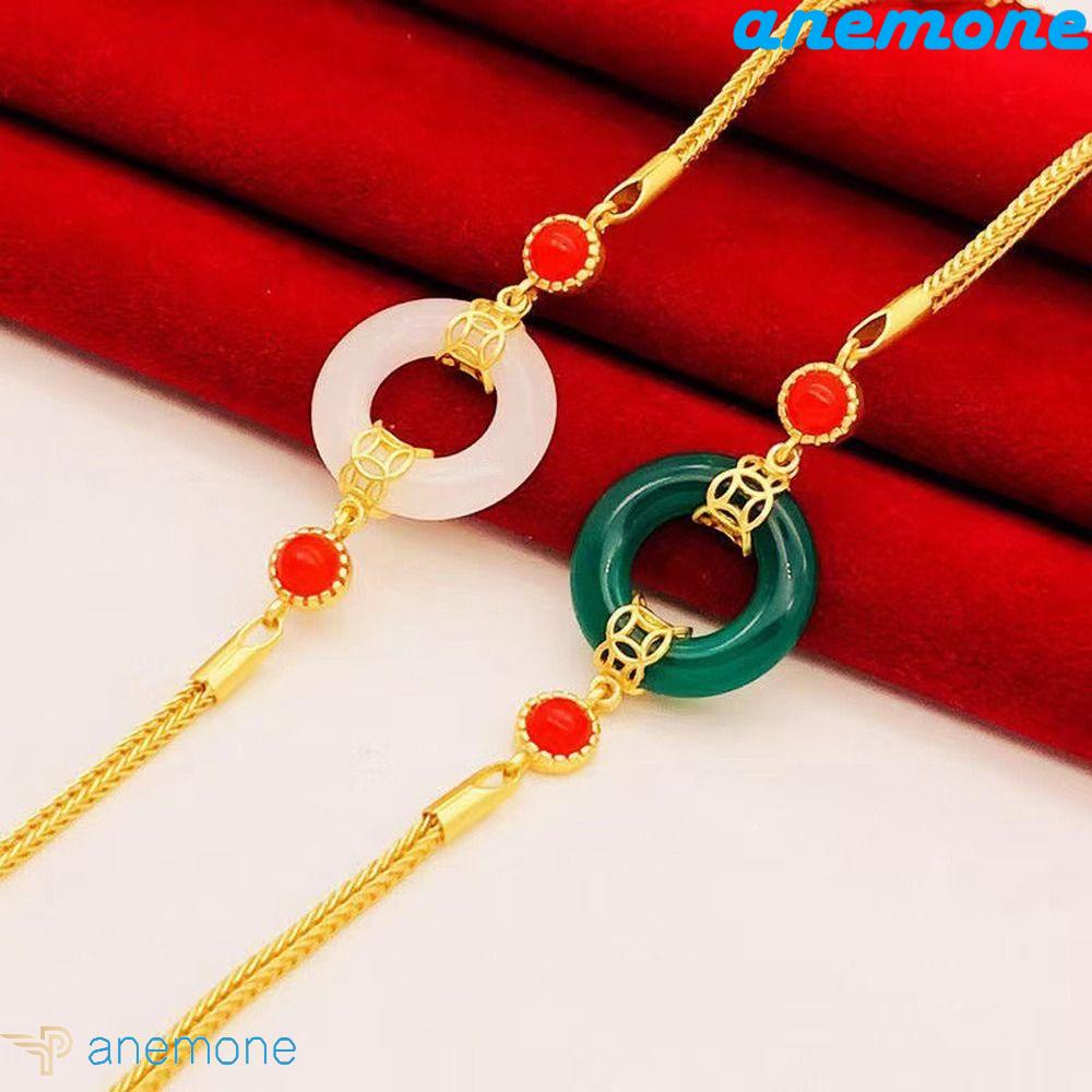 Vòng Tay Khóa Tròn Duyên Dáng Cho Nữ|Vòng Tay Dây Xích Bằng Thép Titan Nhiều Màu Sắc Phong Cách Retro