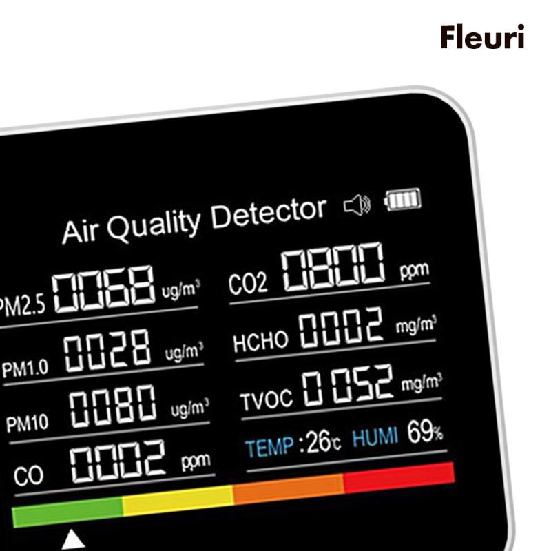 Máy Kiểm Tra Chất Lượng Không Khí 9 Trong 1 Cho Khách Sạn / Xe Hơi / Văn Phòng
