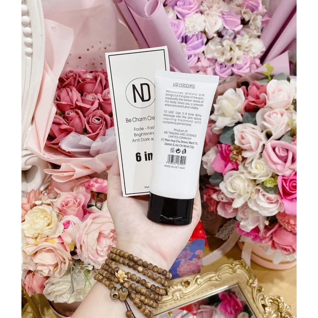 Kem Thâm Mông Be Charm Cream 6 in 1 ND Làm Sáng Da Xoá Thâm Mông - Nách - Đầu Gối - Hồng nhũ hoe - CHÍNH HÃNG