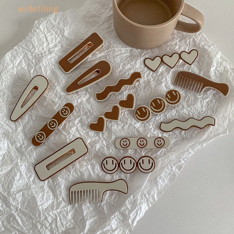 Kẹp Tóc Hình Mặt Cười Lược Kim Loại Thời Trang Hàn Quốc Cho Nữ