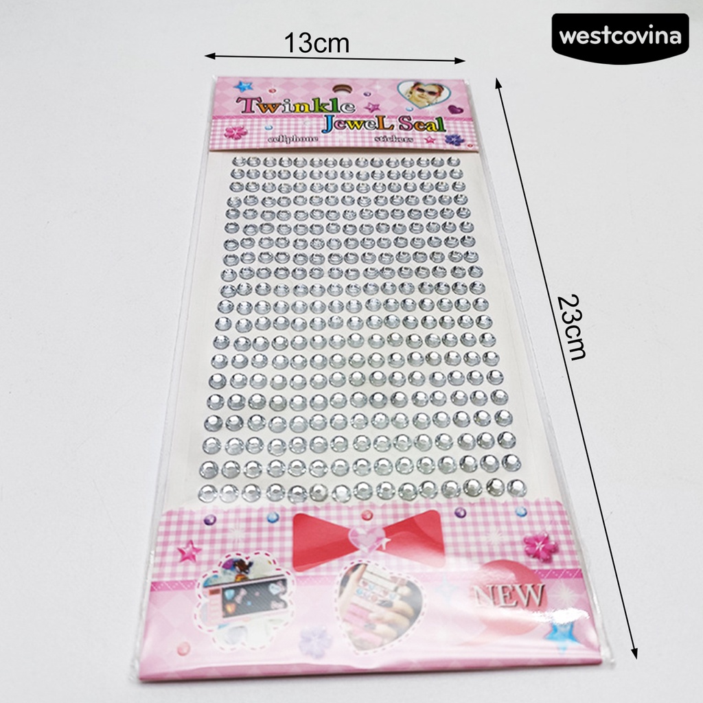 [COD]♪Bộ 2 Miếng Dán Đính Đá 5mm Trang Trí Sổ Tay DIY