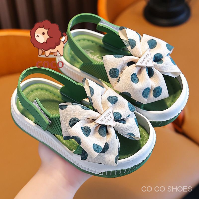 Giày Sandal Công Chúa Mùa Hè Phong Cách Phương Tây Kích Thước Nhỏ Vừa Lớn Phong Cách Mới Cho Bé Gái