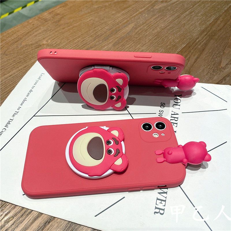 Ốp Điện Thoại Silicone In Hình Gấu Hoạt Hình Cho Apple 13 Pro Max Iphone11 / 12promax XS / XR 7 / 8plus XR 6S