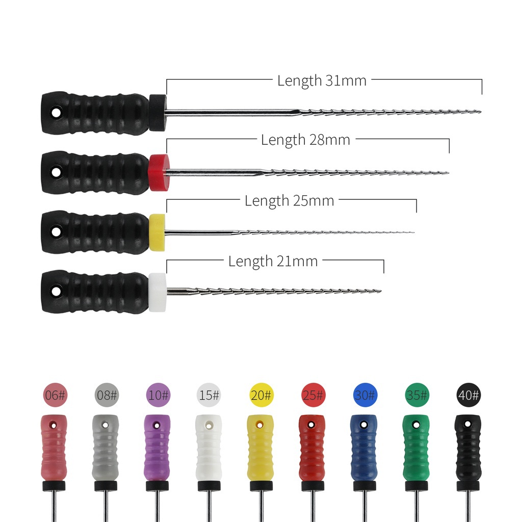Annhua Dụng Cụ Dũa Răng Bằng Thép Không Gỉ 25mm / 28mm / 31mm
