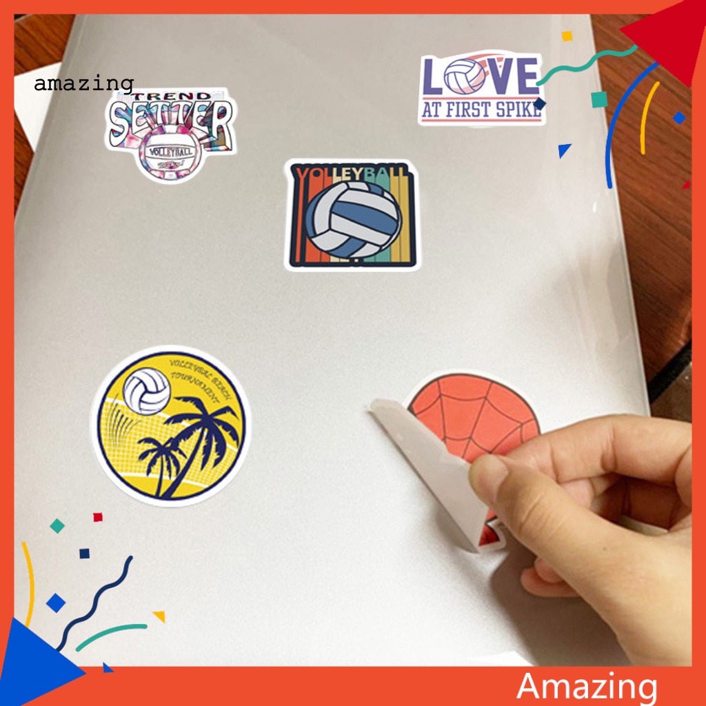 Bộ 50 Miếng Dán Trang Trí Ván Trượt / Va Li Thiết Kế Nhỏ Gọn Dễ Sử Dụng