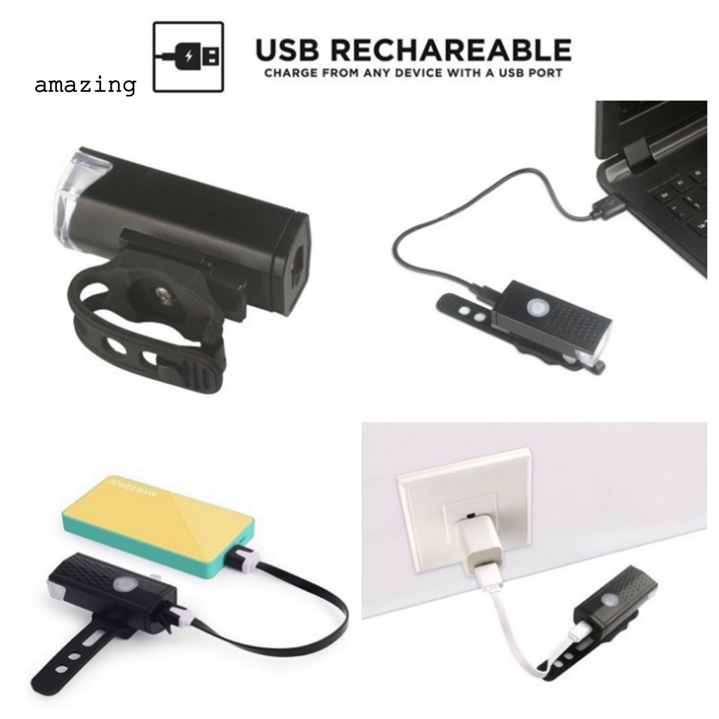 Đèn Pha Xe Đạp Siêu Sáng Có Thể Sạc Lại Tiện Dụng