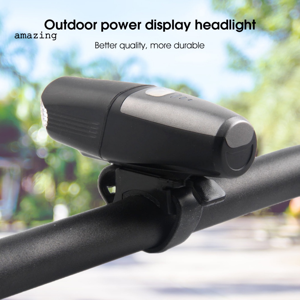 Đèn Pha Trước Màu Đen Chống Thấm Nước Cho Xe Đạp Leo Núi