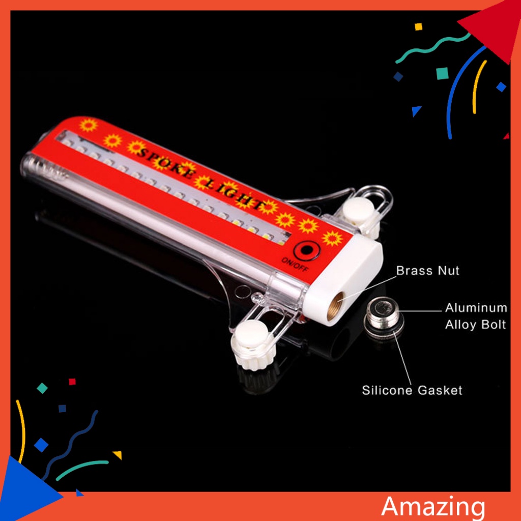 Đèn Gắn Bánh Xe Đạp Nhiều Màu Sắc Siêu Bền Tiện Dụng